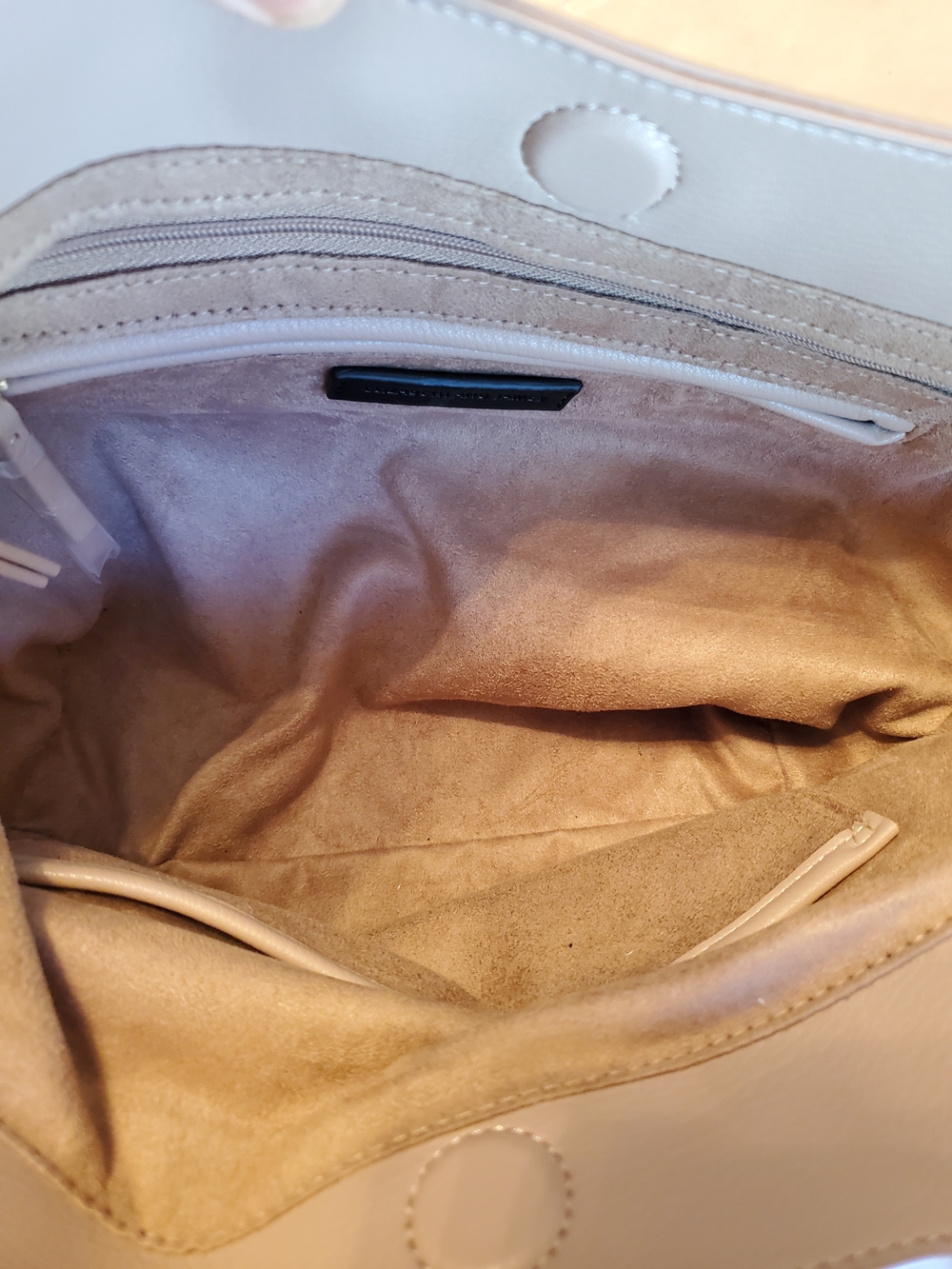 Elizabeth and James Neutral Taupe Shoulder Bag - Picture 12 of 14